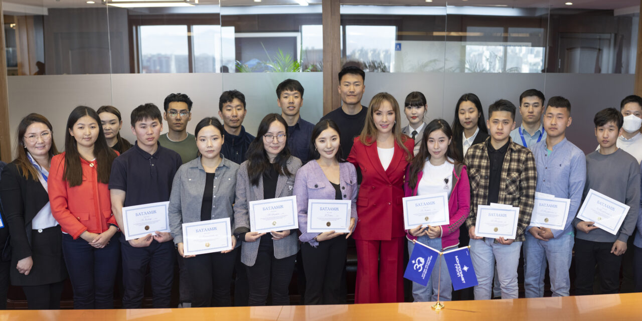 Students who are qualified for the scholarships that are announced by  Monpolymet group and Eternal Sustainable Development Fund were awarded with their scholarship certificates and invitations to work in the company after their graduation.